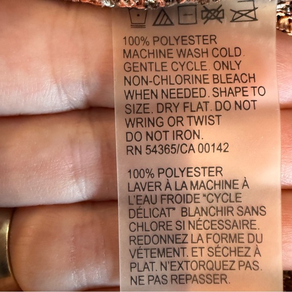 TanJay Blouse Brown Pleated Cap Sleeve Top Shirt Women's Size - Picture 8 of 8